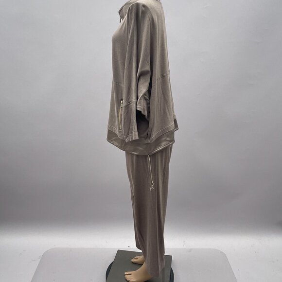 St. John 2 Piece Set Pants Jacket Size XL Brown Casual Athleisure Loungewear - Picture 6 of 16